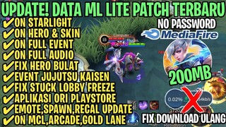 Data ML Lite Full Event 200Mb Terbaru Patch Arlott | ML Lite | Cara Mengatasi Lag & Patah Patah