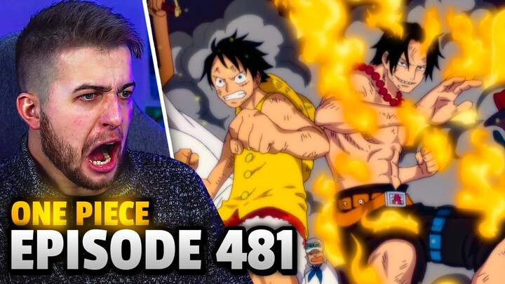 ACE & LUFFY!! One Piece Episode 481 Reaction