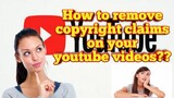 How to remove copyright claim in youtube videos (tagalog)