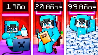 Sobreviviendo 100 AÑOS como YouTuber en Minecraft!