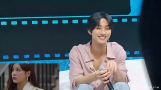 Ahn Hyoseop Reacting to A Business Proposal (사내맞선) Scene | Jakarta Fanmeeting 20230909