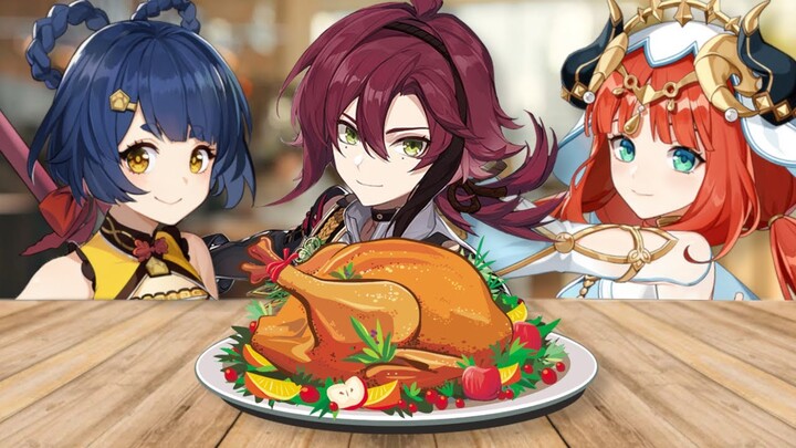 Which Genshin Character Would I Invite to THANKSGIVING DINNER?! ðŸ¦ƒ