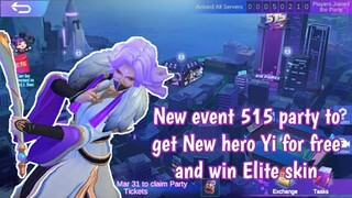 New event in Mobile Legends Win free Elite Skin and Get New Hero Yi for Free