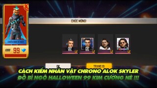 Free Fire| Cách kiếm Alok  Chrono  Skyler và  hàng loạt nhân vật hot của Free Fire - Đồ bí ngô 99 kc