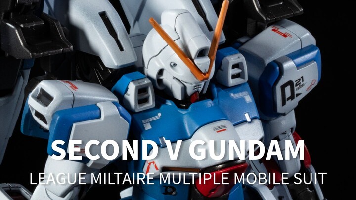 用子供向的画风表达最黑的故事 HG Second V 模型制作 【高达V】[装模作样]