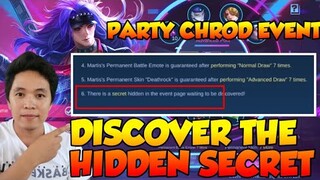 HIDDEN SECRET ON PARTY CHORD EVENT