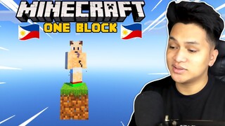 ONE BLOCK CHALLENGE sa MINECRAFT #1 | (Filipino Skyblock Minecraft)