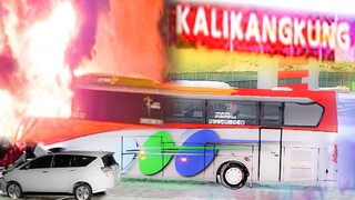 ✅ KECELAKAAN MA4UT BUS TABRAK BUS DAN TERBAKA4R DI GERBANG TOL KALIKANGKUNG SEMARANG