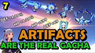 ARTIFACTS Are The Real Gacha in Genshin Impact | Early Ayaka Prep #7