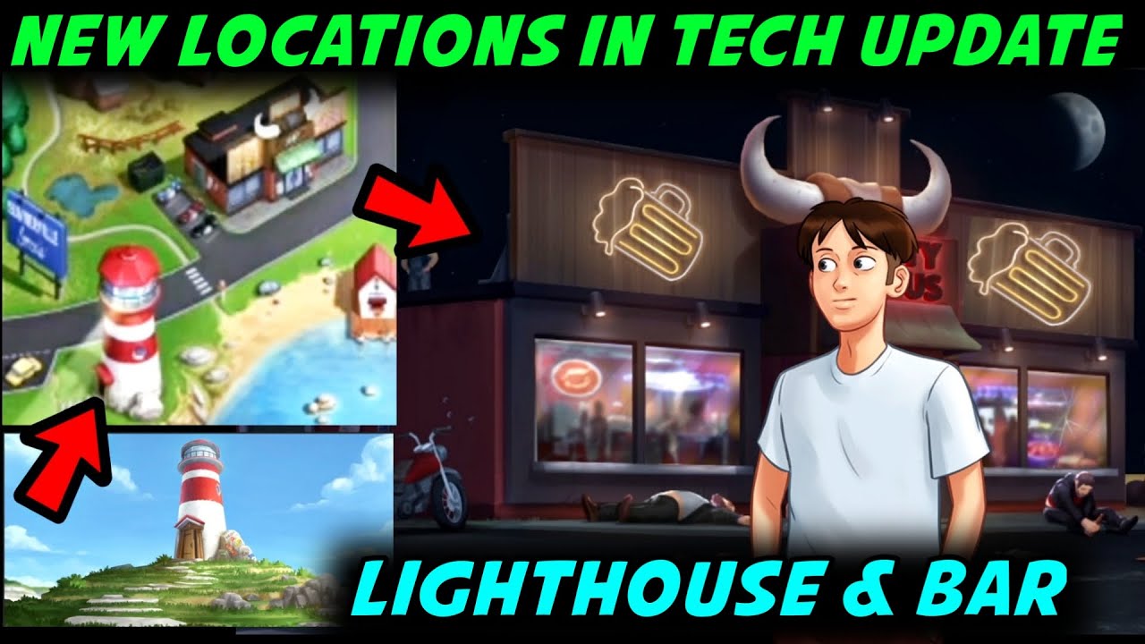 LIGHTHOUSE & BAR NEW LOCATION IN SUMMERTIME SAGA 🔥 SUMMERTIME SAGA TECH  UPDATE NEWS & WALLPAPERS - BiliBili