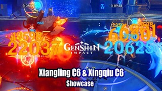 Genshin Impact - Xiangling C6 & Xingqiu C6 Lv 80 Talents 11 - Best Vaporizer Combo