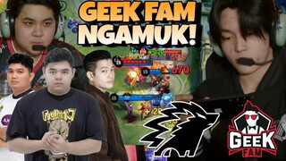 GEEK FAM NGAMUK !! LAPU-LAPU LUKE MEMBUAT ONIC KEWALAHAN !! ONIC VS GEEK FAM MATCH 2 - MPL S13