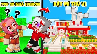 GẤU MORA BẬT MÍ TOP 10 THÚ VỊ NHÀ KAIRON TV LÀNG HERO TEAM MINECRAFT