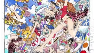 One Piece 1084 Chapter Front Color Pages Drawing Process Video by Eiichiro Oda Released!