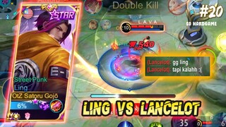 LING VS LANCELOT, SO HARDGAME BRUH 😭😭 - LING FAST HAND MOBILE LEGENDS GAMEPLAY #20