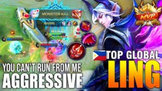 LING vs GUSION | TOP GLOBAL vs PRO PLAYER WHO IS MORE FASTER|MOBILE LEGENDS