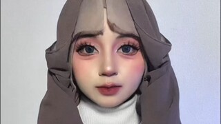 Kaoruko Waguri Hijab Tutoria di Praktekin ya sayang🥰