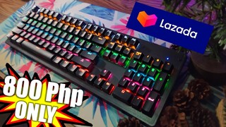 Budget Mechanical Gaming Keyboard | Gigaware K880 |Lazada Unboxing | Review (TAGALOG)