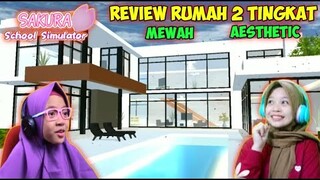 Reaksi Nafisa Fidela & Pon Pone Review Rumah 2 Tingkat Mewah & Aesthetic | Sakura School Simulator