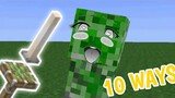 10 Ways to torture a creeper in Minecraft