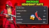 How To Increase 100% Headshot Rate In Free Fire 🤫❤️