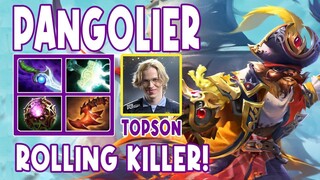 Topson Pangolier Midlane Highlights Gameplay with Mjolnir | ROLLING KILLER! | Dota 2 Expo TV