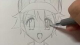 How to draw: Ash Ketchum | anime boy drawing | drawing tutorials for beginners