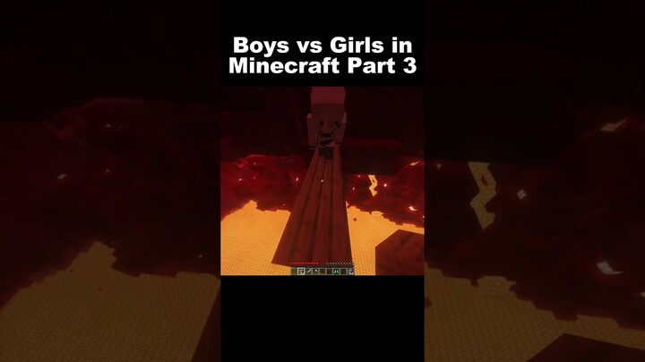 Boys vs Girls Gameplay In Minecraft Part 3 #minecraft #minecraftjokeshindi #funny