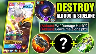 YIN VS ALDOUS IN SIDELANE | HOW TO COUNTER ALDOUS IN SIDELANE | YIN NEW BEST BUILD | MOBILE LEGENDS