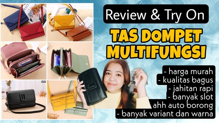 SHOPEE HAUL TAS DOMPET MULTIFUNGSI CUMA 60K - BANYAK TYPE DAN WARNA