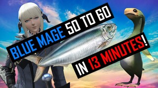 Level Blue Mage from 50 to 60 in 13 Minutes? Slap Everything With Fish! | Final Fantasy XIV