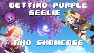 GETTING THE PURPLE VIOLA MINI SEELIE AND SHOWCASE | GENSHIN IMPACT