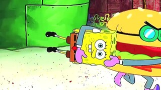 SpongeBob's adventure, he was almost captured by the giant crab pot king!