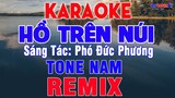 Hồ Trên Núi REMIX Karaoke Tone Nam Nhạc Sống Cực Sung || Karaoke Đại Nghiệp