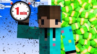 Minecraft Tapi 1 MENIT = 1000000000 RUPIAH ... !?? WORLD RECORD ‼️