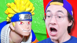 REAGINDO AOS BRINQUEDOS FALSOS DO NARUTO! | Dearo e Manu