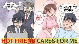 [Manga Dub] I was overworked and hospitalized but was taken care by my hot childhood friend and we…