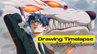 🍁Drawing Timelapse | Hayakawa Aki & Fox Devil | Chainsaw Man Fanart