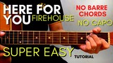 FIREHOUSE - HERE FOR YOU CHORDS (EASY GUITAR TUTORIAL) for BEGINNERS