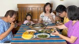Lần đầu tiên nhà chồng Đài Loan ăn bông thiên lý xào thịt bò _ 5