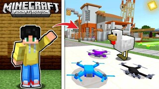 LARUAN na HELICOPTER TOY sa UWU CITY sa Minecraft PE