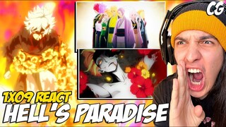 GABIMARU VS ZHU JIN | OS 7 GURUS CELESTIAIS! - React Hell's Paradise EP 9 (Jigokuraku)