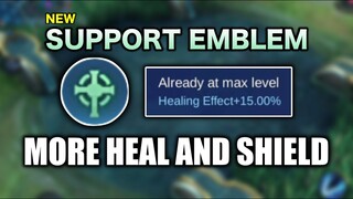 15% HIGHER HEAL AND SHIELD WITH NEW SUPPORT EMBLEM!