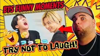 BTS Funny Moments | Try Not to Laugh Challenge!!! | Reaction