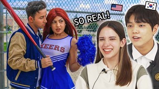 8 Types of Students in American High School!! (Korean Teen & American Reaction)