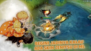 Begini Jadinya Kalau ada Skin "ZENITSU Mode Zeus" Di Mobile Legends ⚡