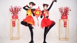 [Menari]Dua gadis manis menari selama kunjungan Tahun Baru