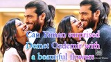 Can Yaman surprised again Demet Ozdemir with a beautiful flowers