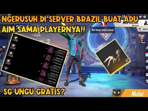 PAKSA MASUK SERVER BRAZIL BUAT NGERUSUH DISANA!! GILA AIM PLAYERNYA NGERI BOSSS - FREE FIRE