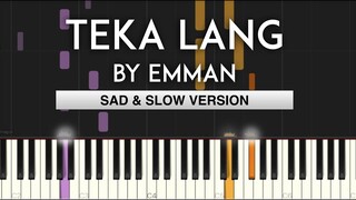 Teka Lang by Emman Synthesia Piano Tutorial |Tribute| with Free Sheet Music